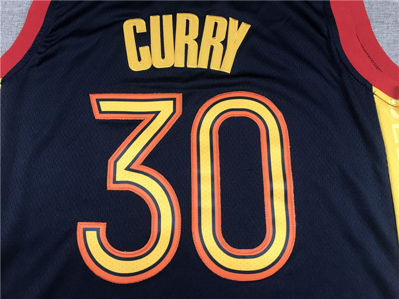 Stephen Curry #30 Golden State Warriors Nike Navy 2020-21 "Oakland" We Believe City Edition Swingman Jersey