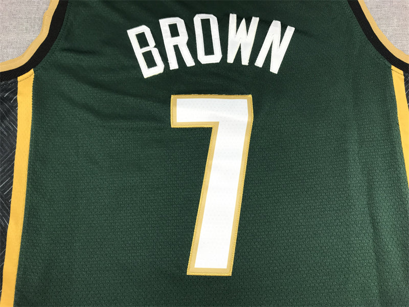 Jaylen Brown #7 Boston Celtics City Edition Swingman Jersey – Green