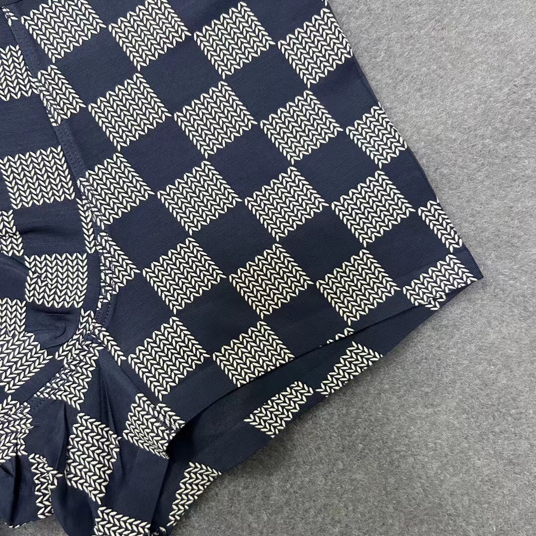Louis Vuitton Dark Grey White Checkerboard Trio Boxer Briefs, image 18