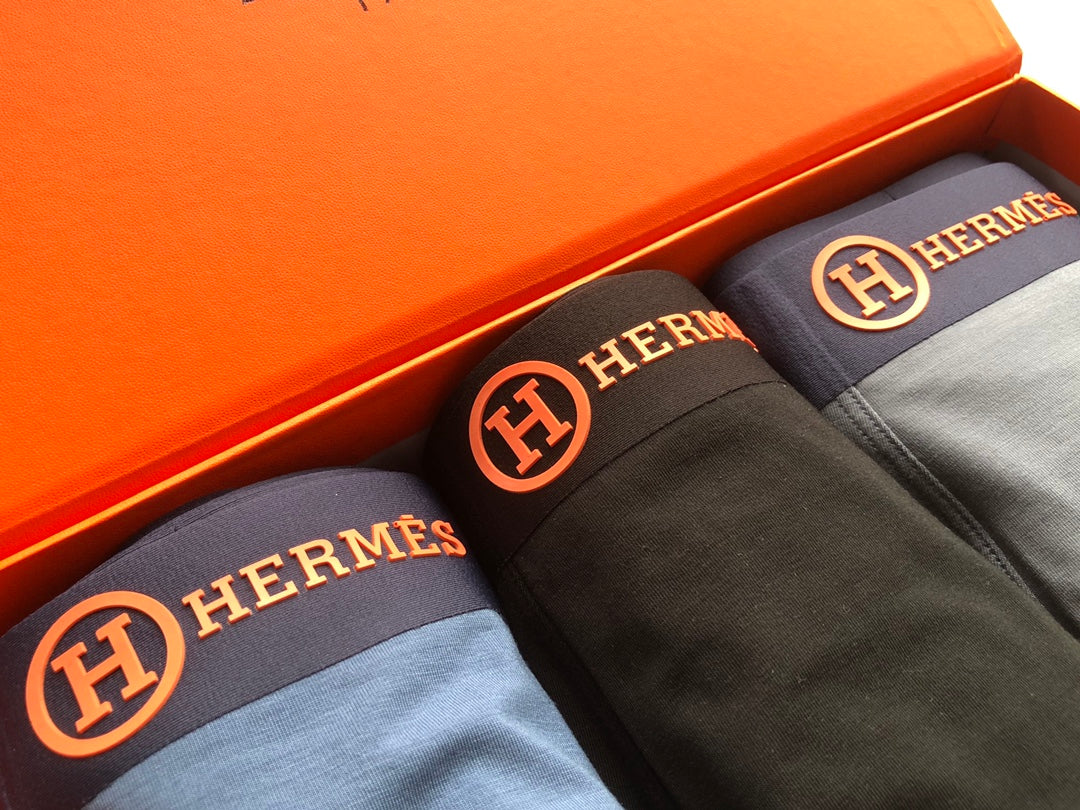 Hermès Boxed Dark Circular H Marks Boxer Briefs, image 9