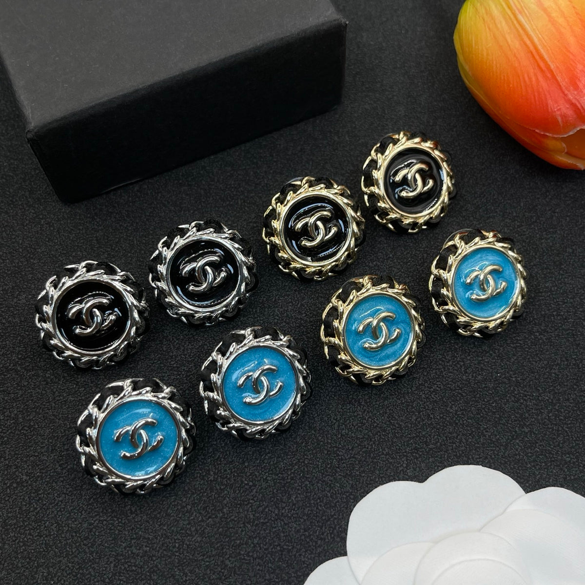 Chanel style earrings - product photo 7