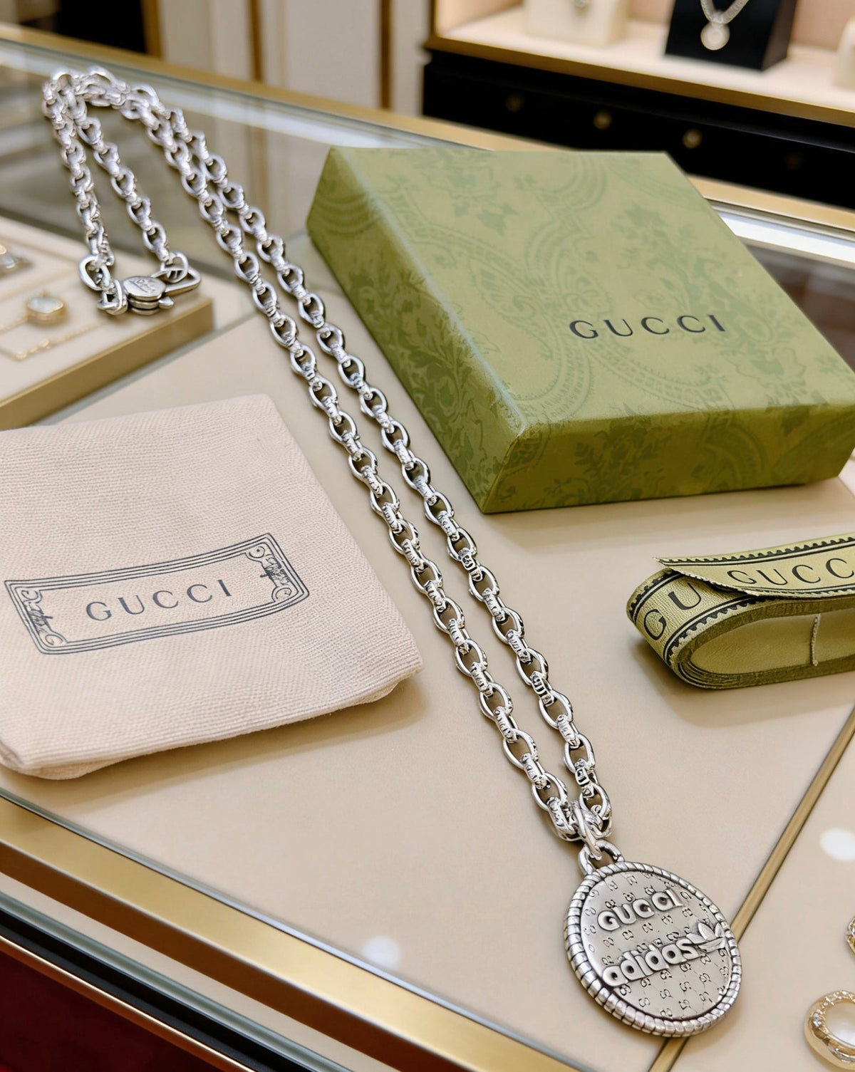 Gucci Anger Forest Chain Distressed Vintage-Inspired Necklace – Style 23 - image 9