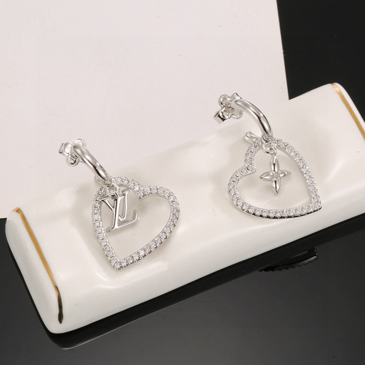Louis Vuitton Twig Letter Stud Earrings – Style 18 - image 8