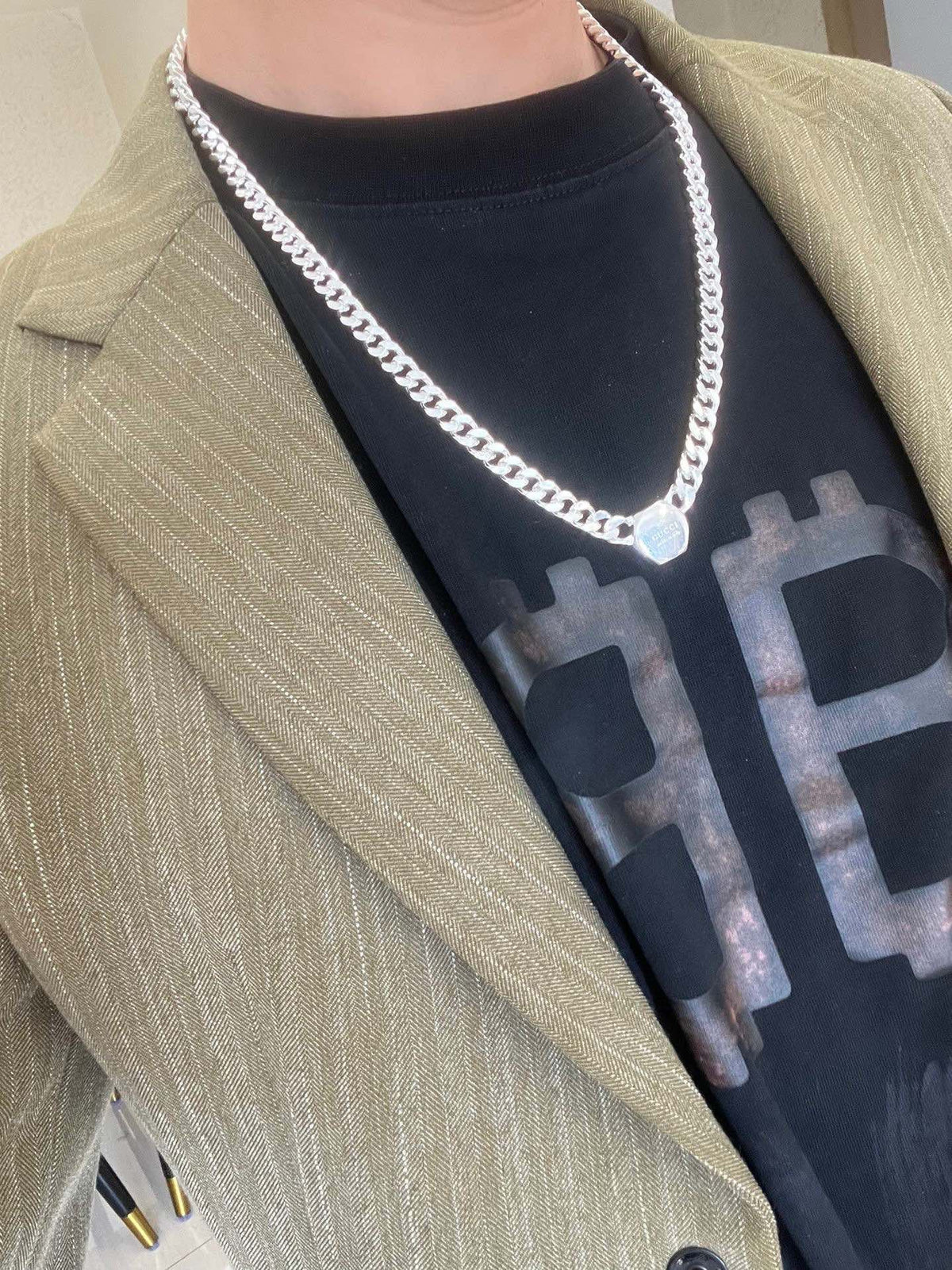 Gucci Anger Forest Chain Distressed Necklace – Style 103 - image 9