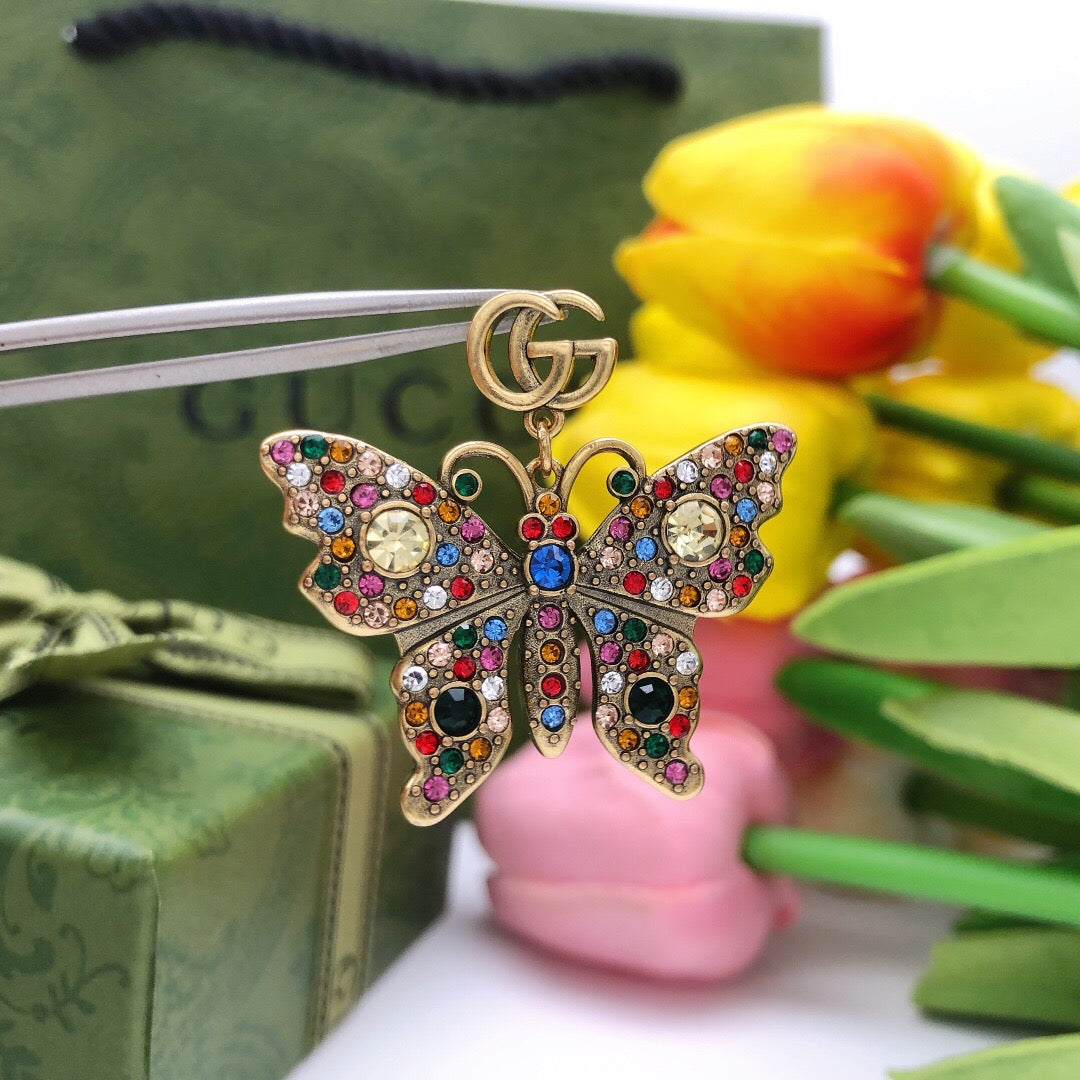 Gucci Butterfly Stud Earrings – Style 02 - image 8