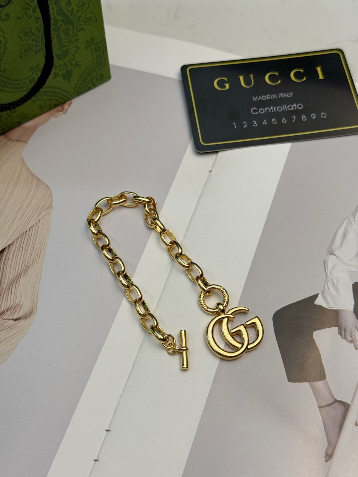 Gucci Double G Chain Vintage-Inspired Bracelet – Style 02 - image 8