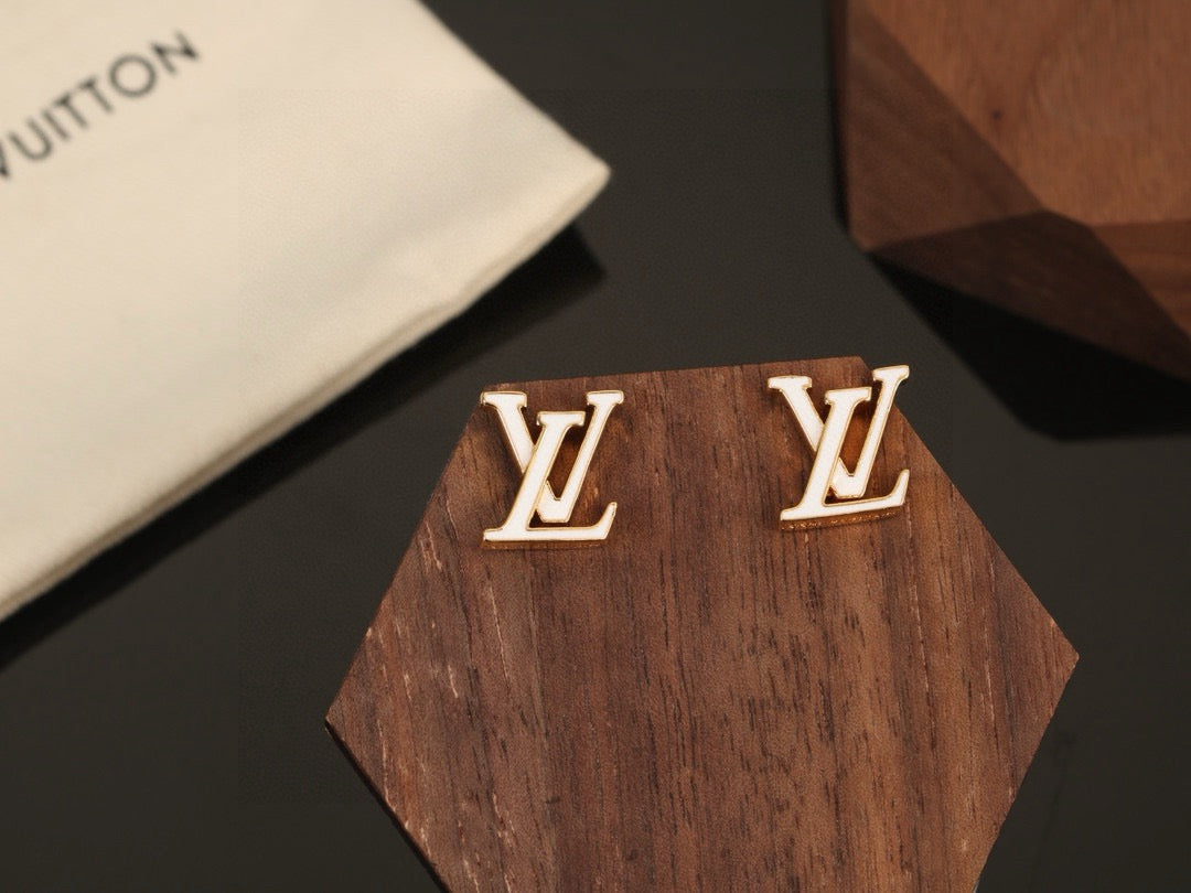 Louis Vuitton Letter Stud Earrings – Style 09 - image 9