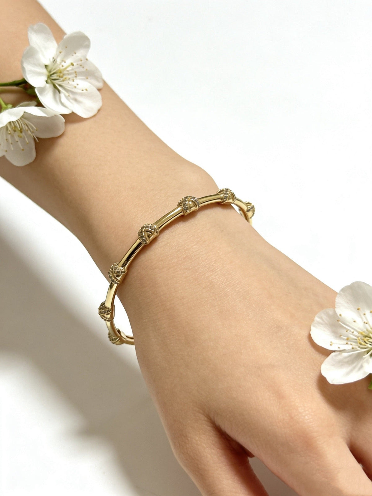 Cartier Style 216 gold-tone signature motif bracelet view 9