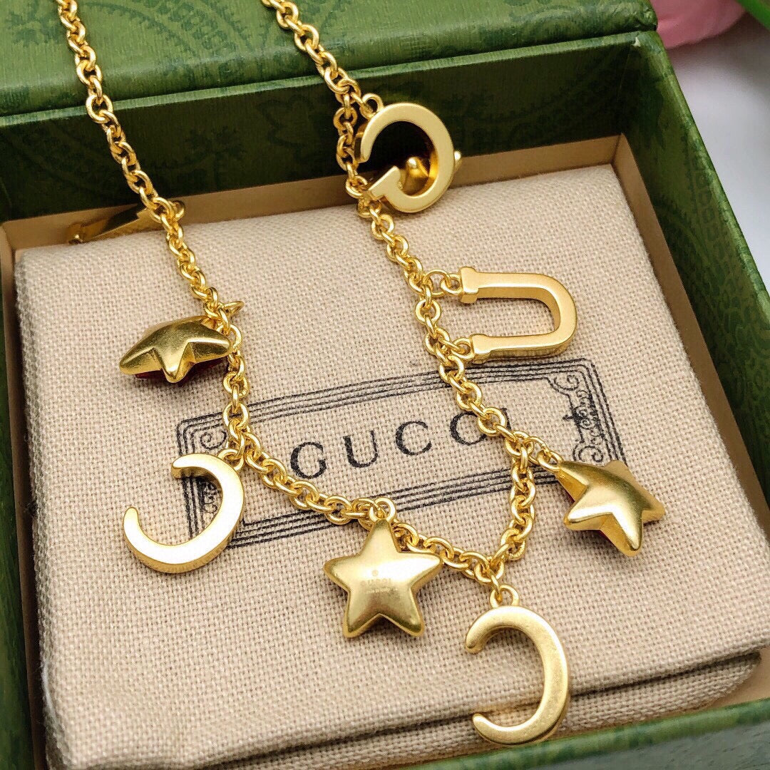 Gucci Double G Star Red Necklace - image 6
