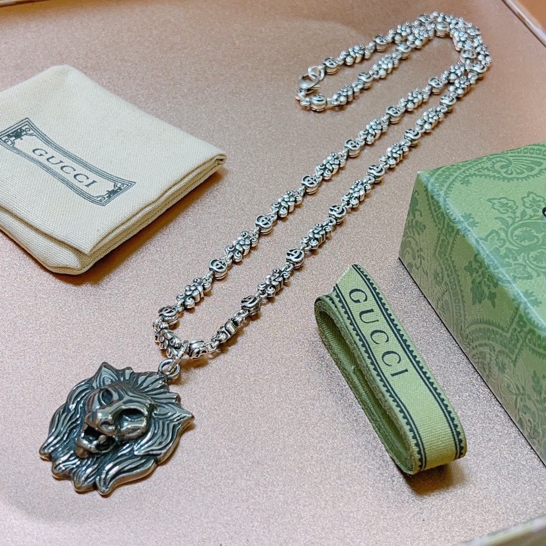 Gucci Anger Forest Chain Distressed Vintage-Inspired Necklace – Style 54 - image 9