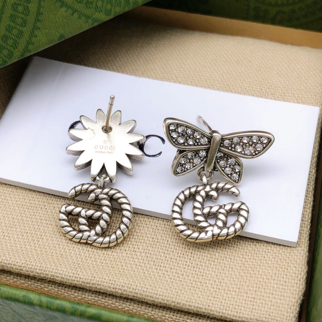Gucci Double G Butterfly Stud Earrings – Style 02 - image 6