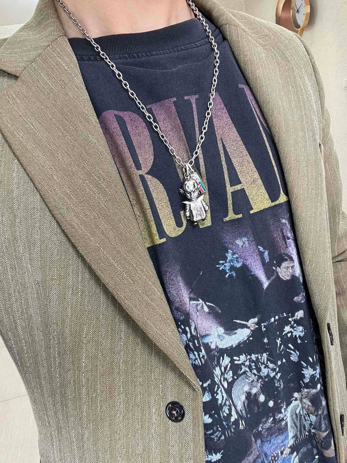 Gucci Anger Forest Chain Distressed Vintage-Inspired Necklace – Style 68 - image 9