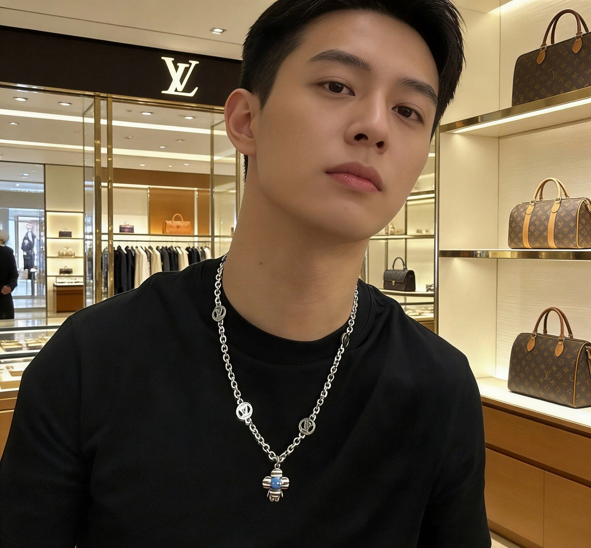 Louis Vuitton Vintage-Inspired Punk-Inspired Necklace – Style 53 - image 9