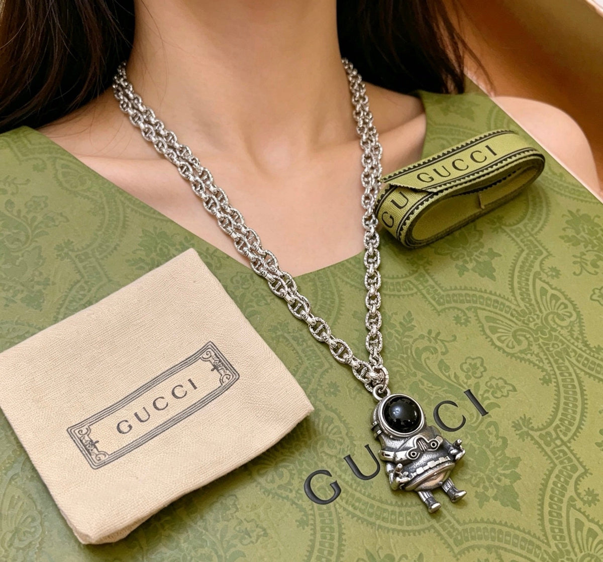 Gucci Anger Forest Chain Distressed Necklace – Style 147 - image 9