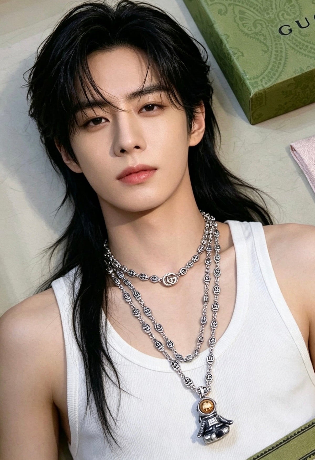 Gucci Anger Forest Chain Distressed Vintage-Inspired Necklace – Style 66 - image 9