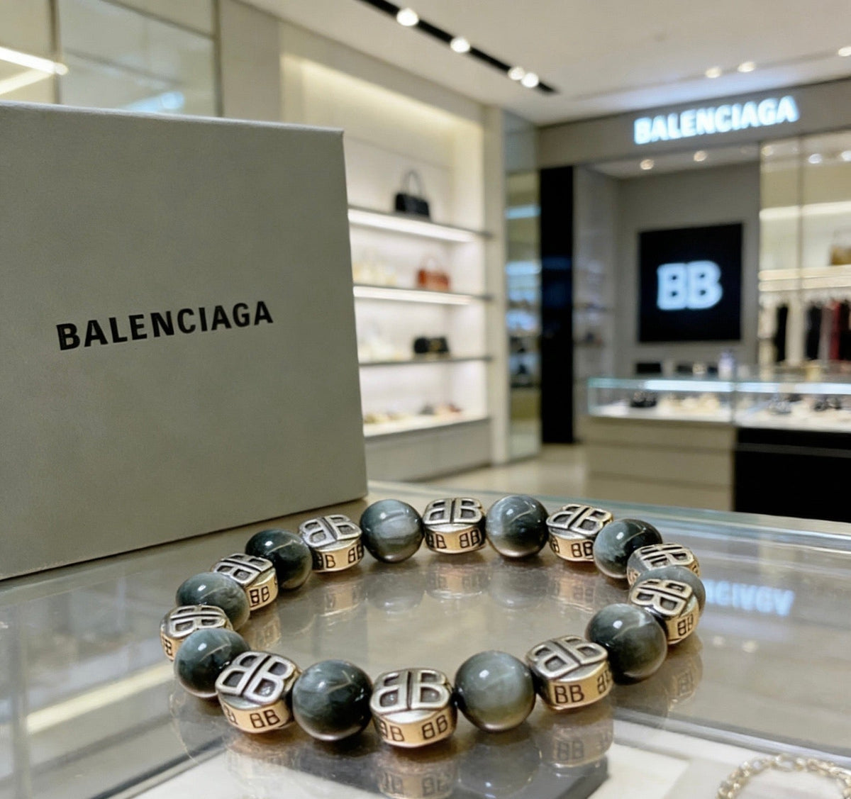 Balenciaga Distressed Vintage-Inspired Punk-Inspired Bracelet - image 9
