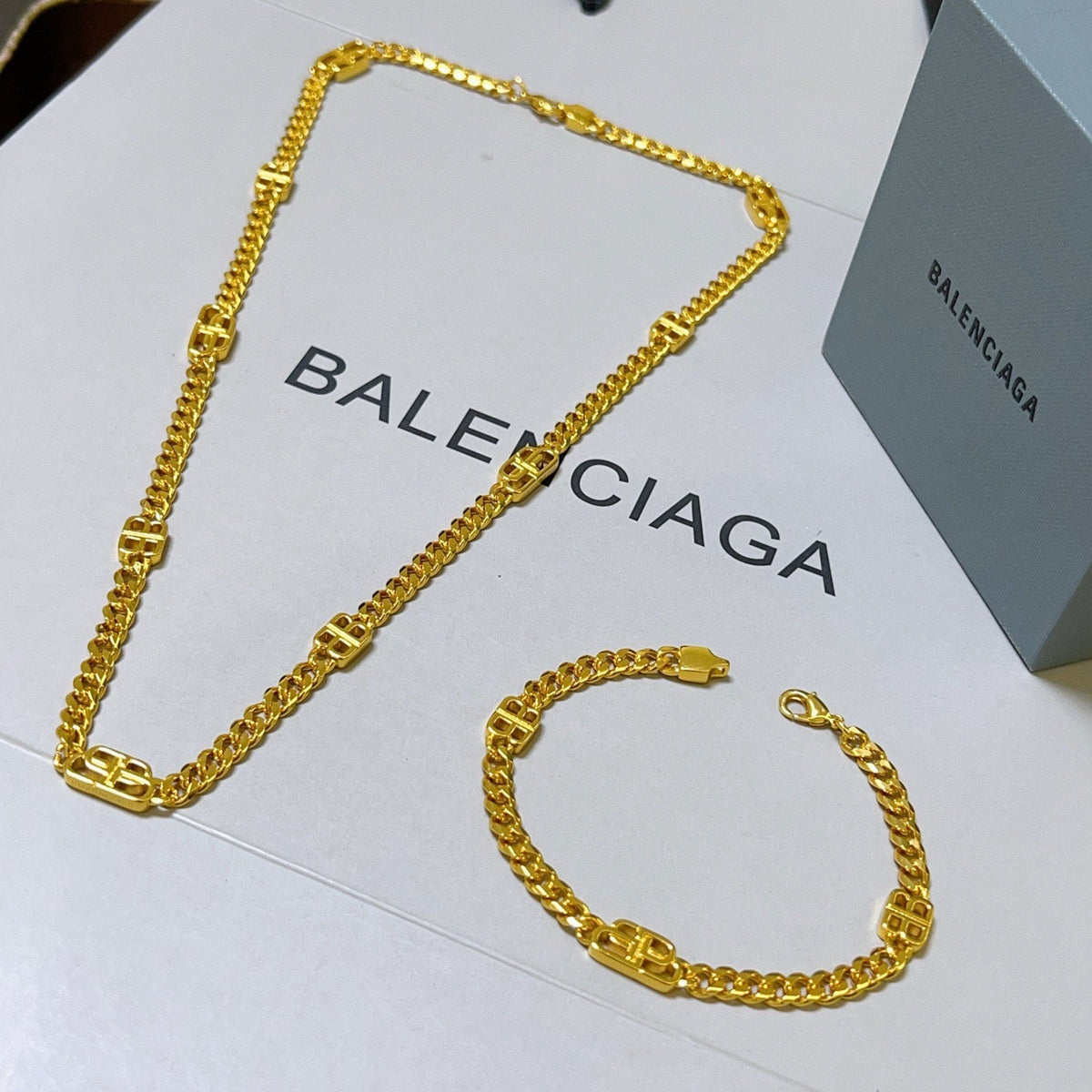 Balenciaga Spanish-Inspired Necklace & Bracelet Set - image 9