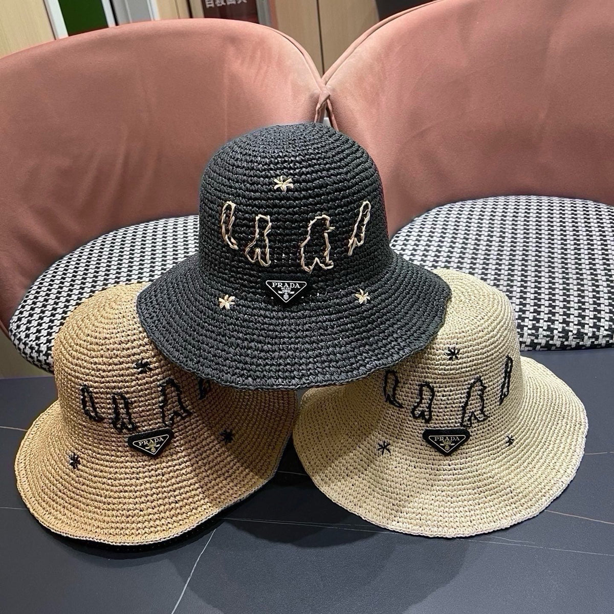 Prada Woven Bucket Hat - image 11