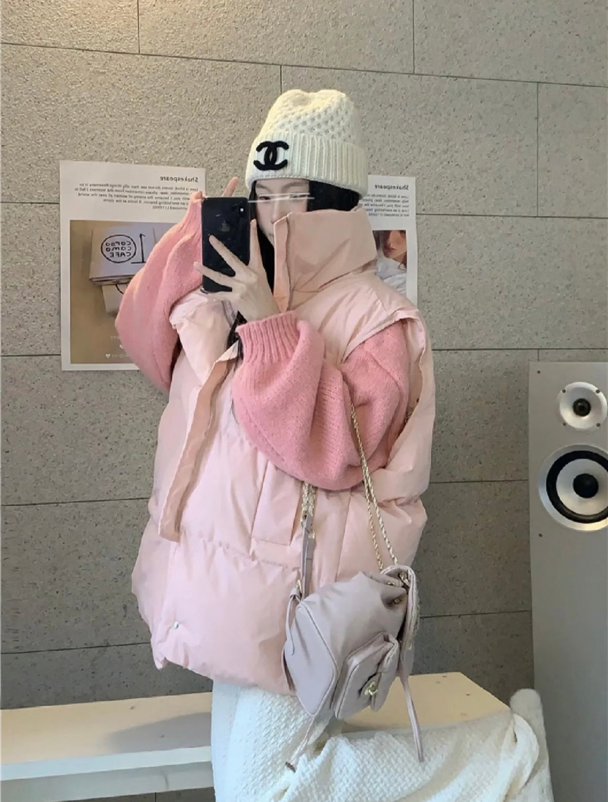 Chanel Cable Knit Cashmere Beanie - image 9