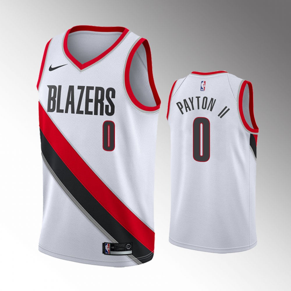 Gary Payton II Portland Trail Blazers #0 White Association Edition Jersey – 2021-22 NBA 75th Anniversary