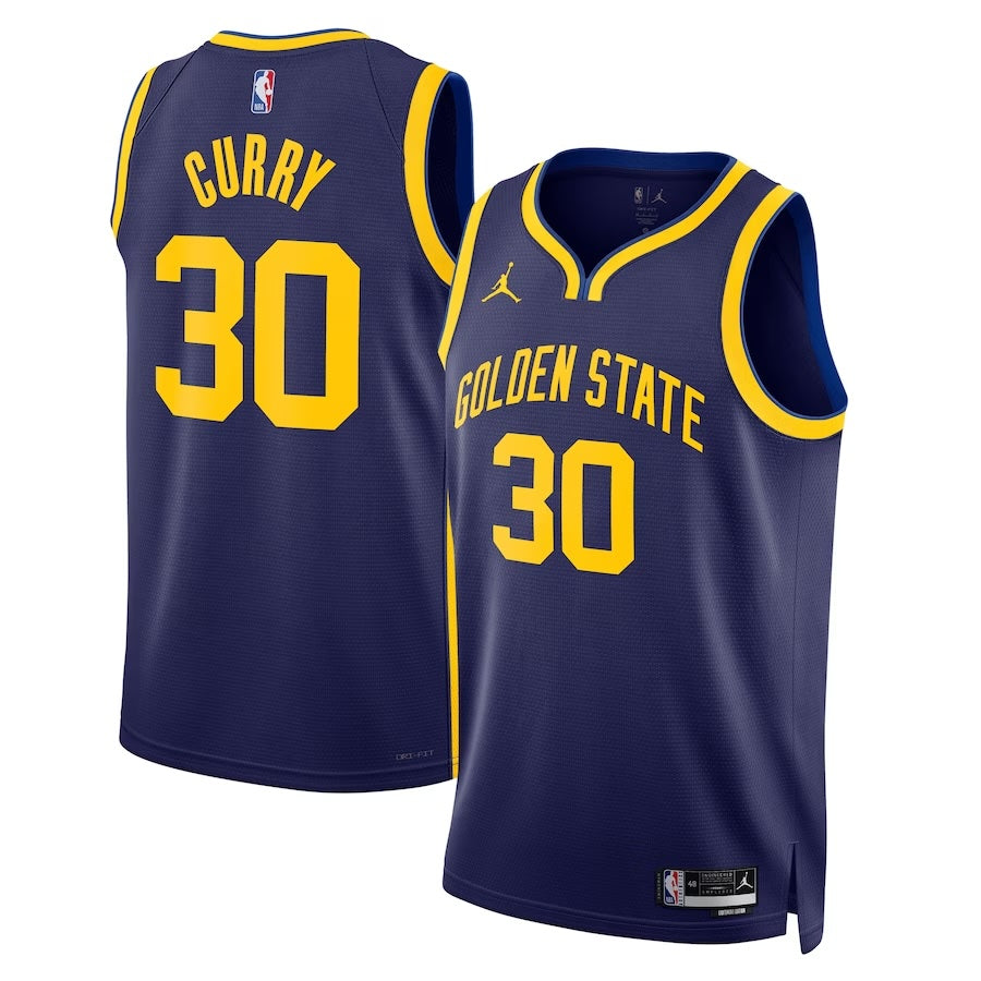 Stephen Curry #30 Golden State Warriors Jordan Brand Navy "Golden State" Statement Edition Jumpman Swingman Jersey - Men's & Youth