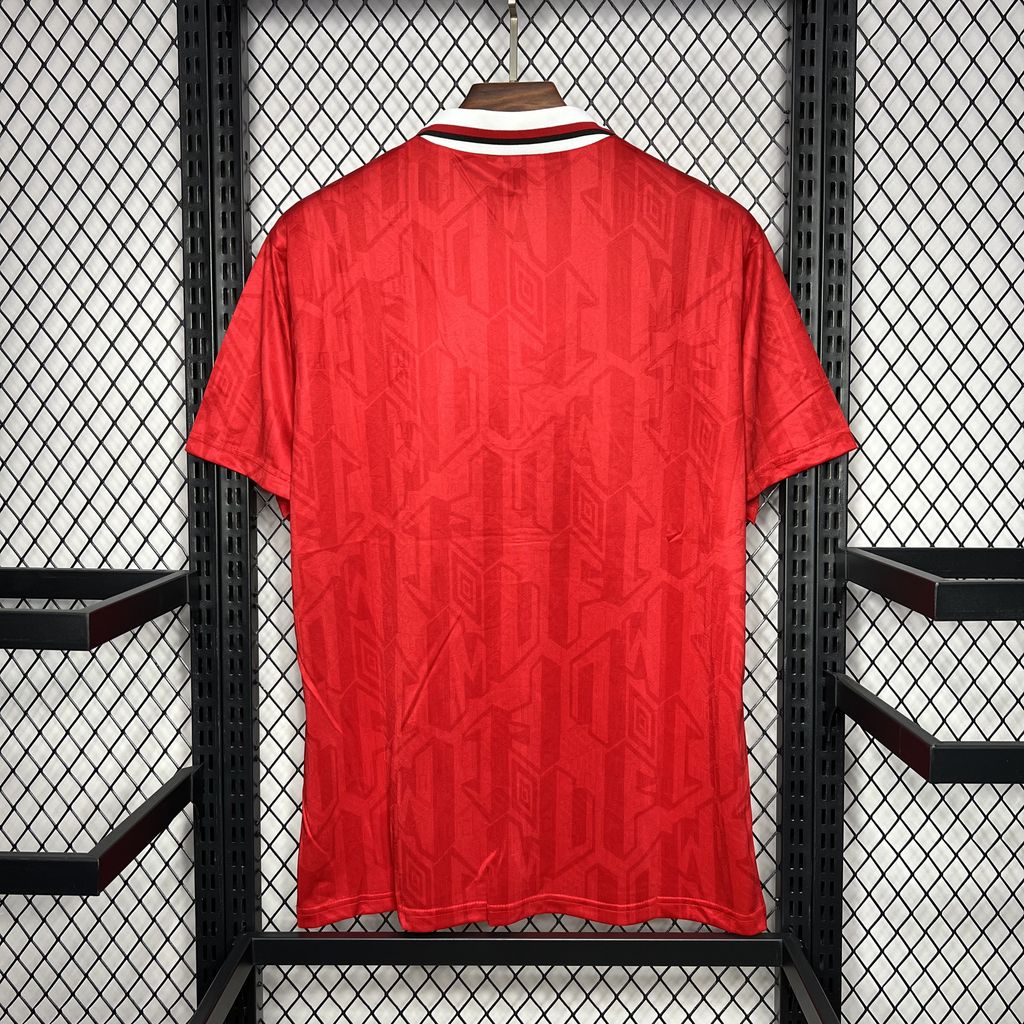 Manchester United 1993-94 Home Retro Jersey – Umbro Red Sharp Cantona Giggs Keane Scholes Beckham Ferguson Premier League Collectible Football Shirt