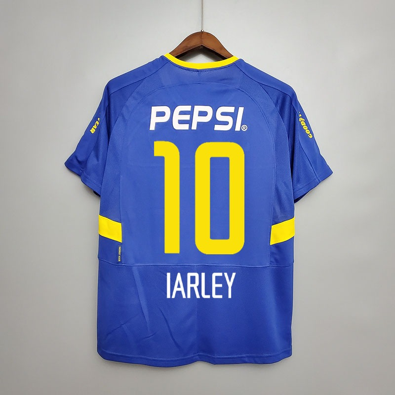 Boca Juniors 2003-04 Home Jersey – Blue Yellow Nike Pepsi Copa Libertadores Retro Football Shirt