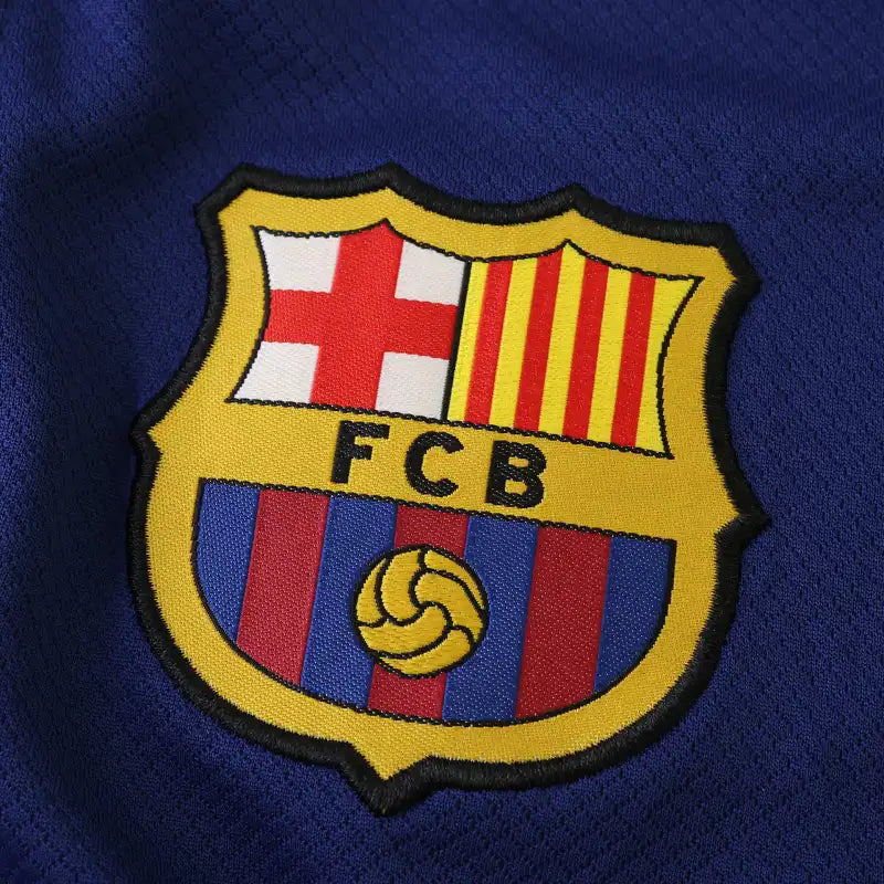 FC Barcelona Home Shorts 2025/26 — Navy Blue FCB Badge Men's Football Match Shorts