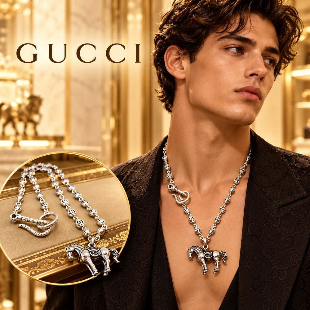 Gucci Anger Forest Chain Distressed Necklace – Style 90 - image 1