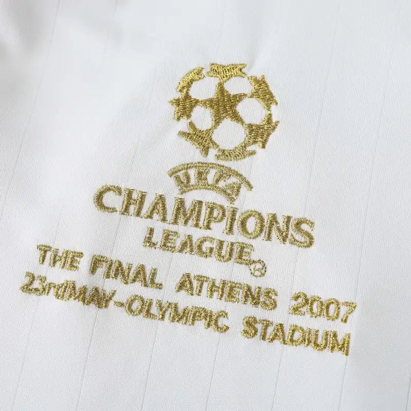 A.C. Milan Away Retro Soccer Jersey 2006/07 – Fan Version | Kaká #22 | Custom Name & Number