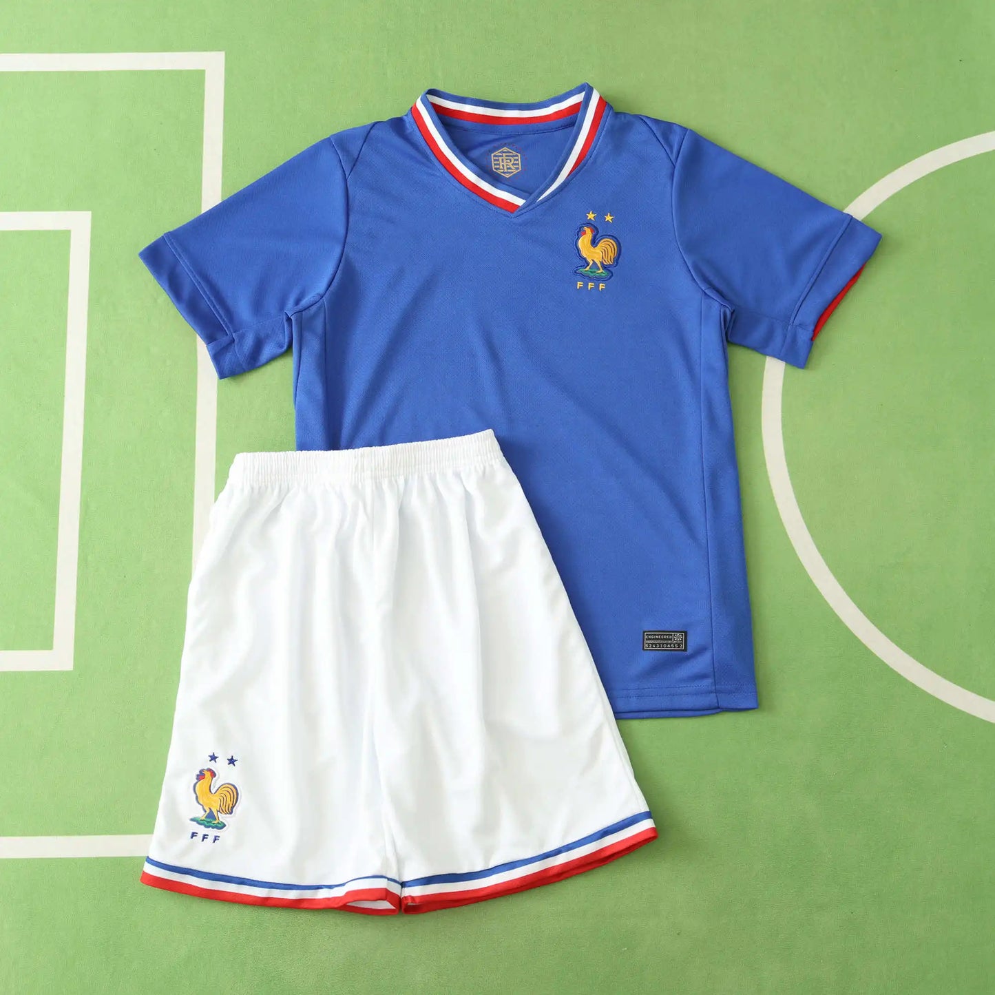 France 2024 UEFA Euro Home Kids Soccer Jersey Kit – Custom Name & Number