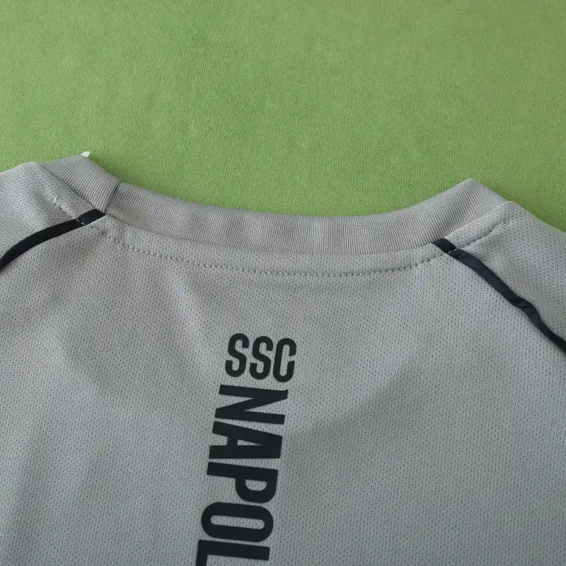 S.S.C. Napoli x Coca-Cola Training Shirt Fan Version 2024/25 – Grey Football Jersey