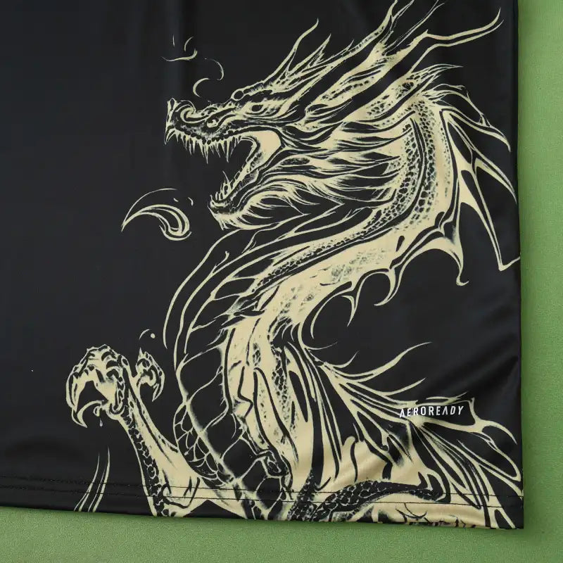 Real Madrid 2024/25 Chinese Dragon Special Edition Jersey – Black Gold Adidas Fan Version