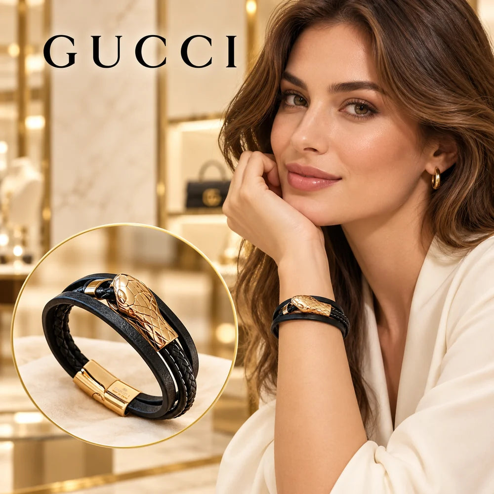 Gucci Anger Forest Distressed Vintage Silver-Tone Vintage-Inspired Bracelet – Style 17 - image 1