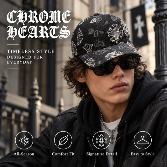 Chrome Hearts Denim Baseball Cap - image 1