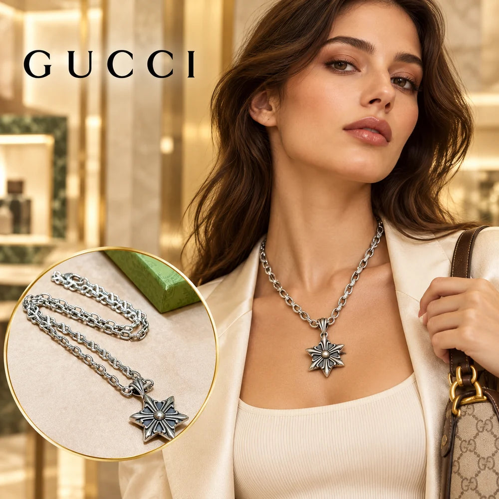 Gucci Anger Forest Chain Distressed Necklace – Style 91 - image 1