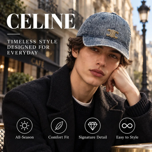 Celine Denim Baseball Cap - image 1