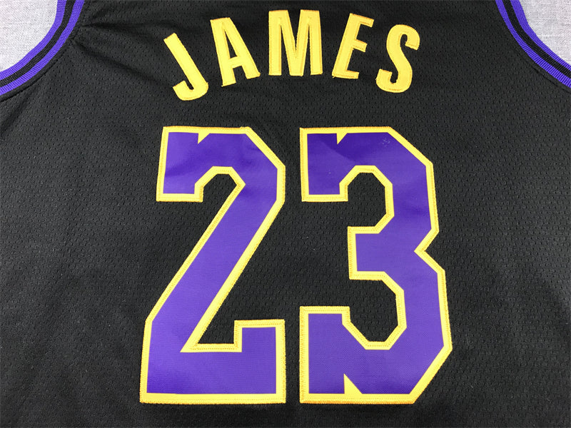 LeBron James #23 Los Angeles Lakers Black 2023-24 City Edition Swingman Jersey