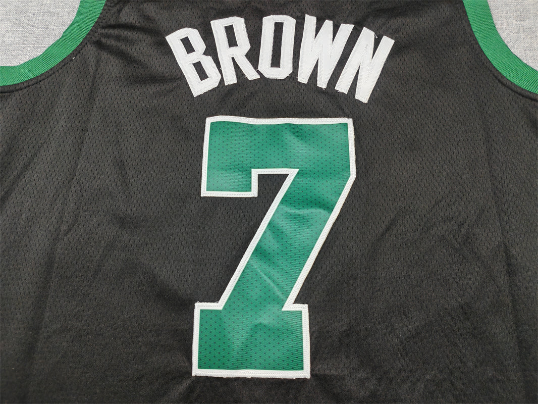Jaylen Brown #7 Boston Celtics Statement Edition Swingman Jersey – Black NBA Fan Gear