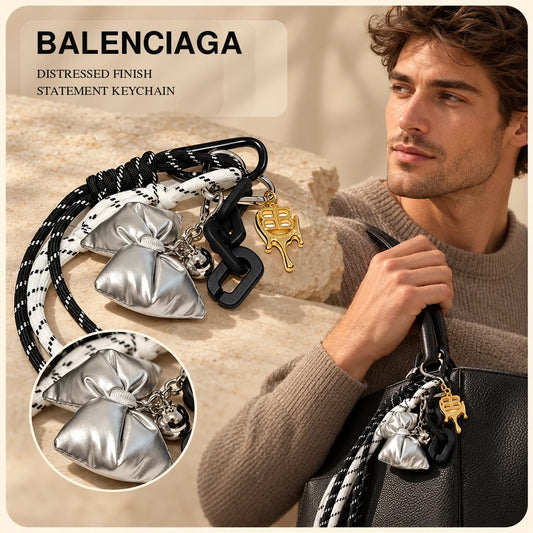 Balenciaga Distressed Keychain – Style 50 - image 1