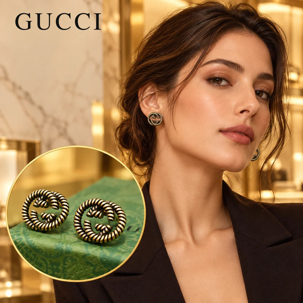 Gucci Vintage-Inspired Stud Earrings - image 1