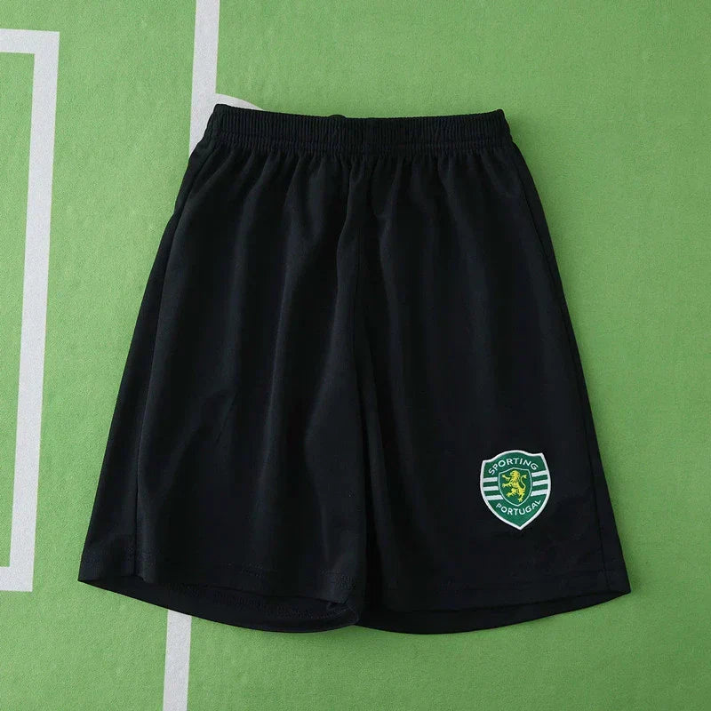 Sporting CP 2001/03 Home Retro Kids Kit – Green & White | Classic Youth Football Set | C. Ronaldo Era