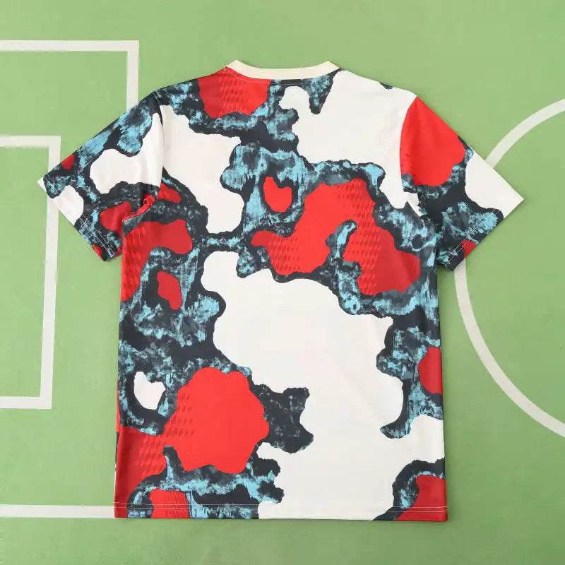 FC Bayern München Training Top Fan Version 2024/25 – Abstract Camo Print Pre-Match Shirt