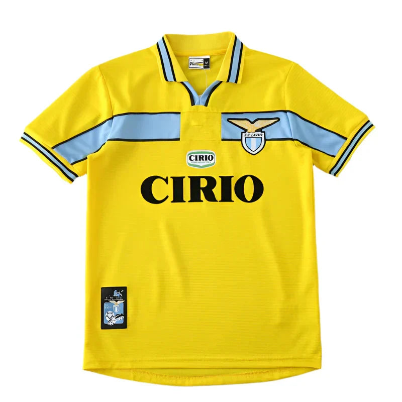 S.S. Lazio 1998/99 Third Retro Jersey – Yellow Fan Version | Classic CIRIO Kit