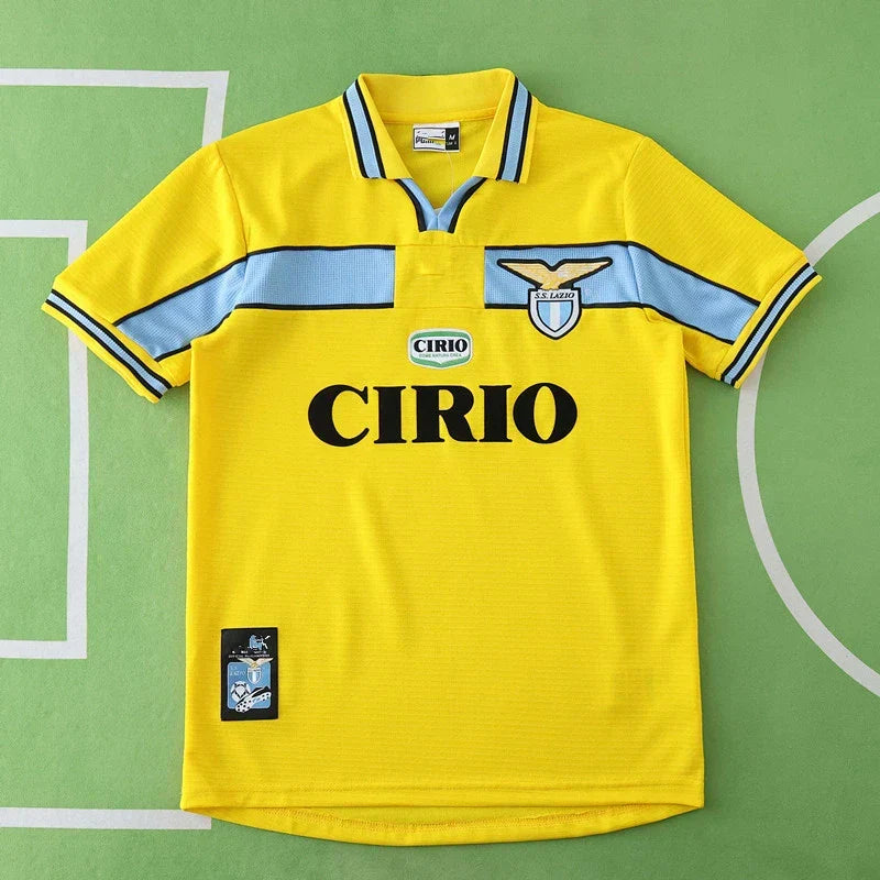 S.S. Lazio 1998/99 Third Retro Jersey – Yellow Fan Version | Classic CIRIO Kit