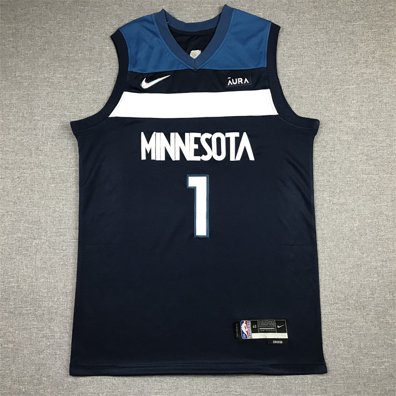 Anthony Edwards #1 Minnesota Timberwolves Navy Icon Edition Swingman Jersey – Nike MINNESOTA