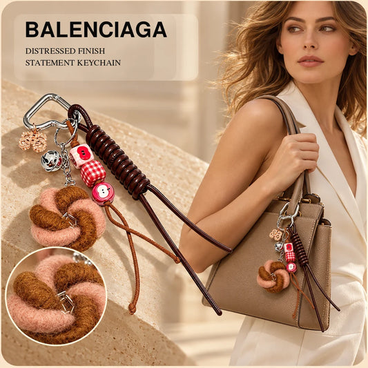 Balenciaga Distressed Keychain – Style 51 - image 1