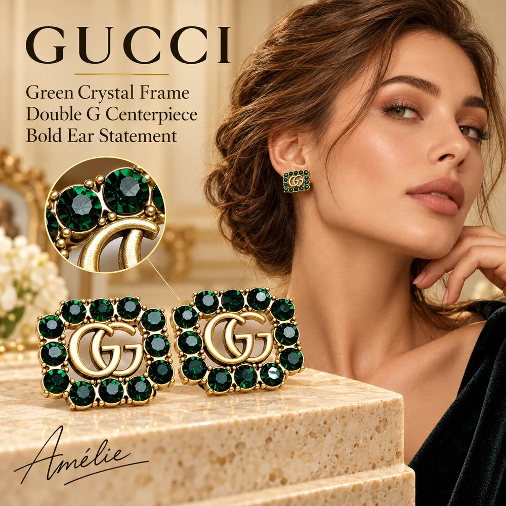 Gucci Crystal Distressed Stud Earrings main product image