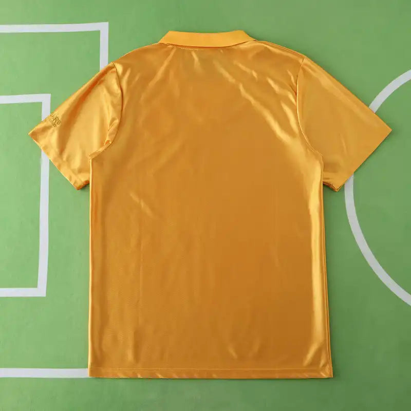 Wolverhampton Wanderers 70th Anniversary Fan Version 2024/25 – Old Gold Retro Football Jersey | Wolves Heritage Crest