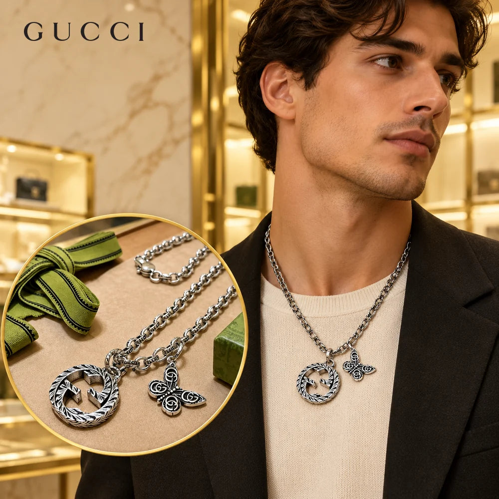 Gucci Anger Forest Chain Distressed Necklace – Style 37 - image 1